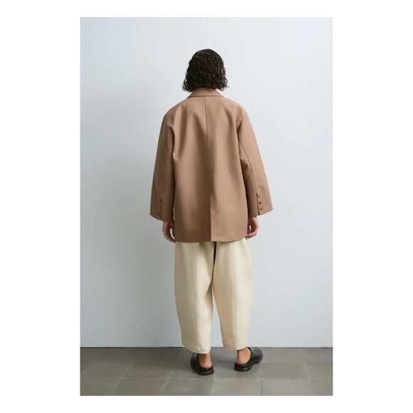 CORDERA 
Oversized Rain Blazer Jacket | Camel - Picture 3 of 11